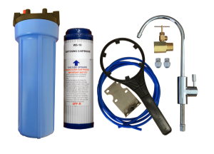 10" Water Filter kit with 1/4" fittings - Hard water image